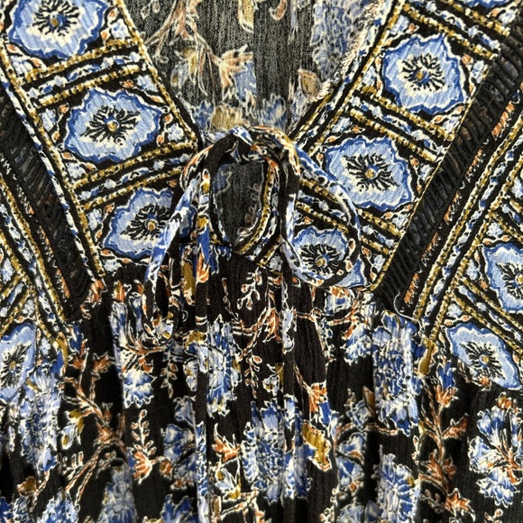 Free People Anthropologie Moonlight Dance Dress Tunic Boho Bohemian Flora XS - Picture 4 of 14